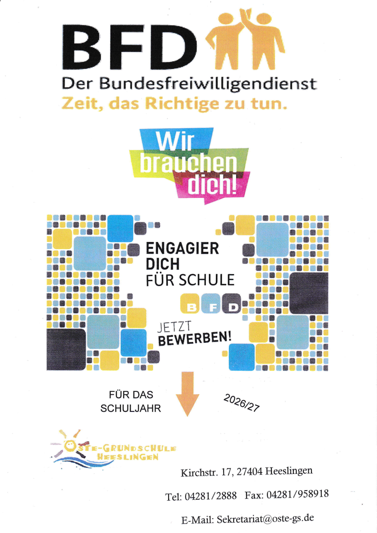 Bundesfreiwilligendienst 2026 Bundesfreiwilligendienst 2026